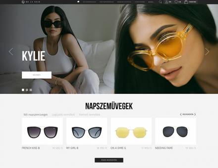 Delavaio.com férfi és női napszemüvegeket forgalmazó webshop készítés