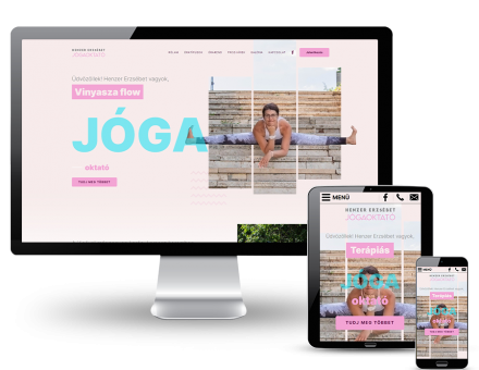 Erzsijoga.hu - Henzer Erzsébet jógaoktatás, Tata - reszponzív honlapkészítés