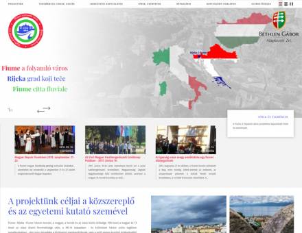 Folyamlovaros.hu - Fiume a folyamló város projektoldal - reszponzív honlapkészítés