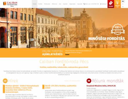 Forditoirodapecs.hu - weboldal megújítás, reszponzív weboldal készítés