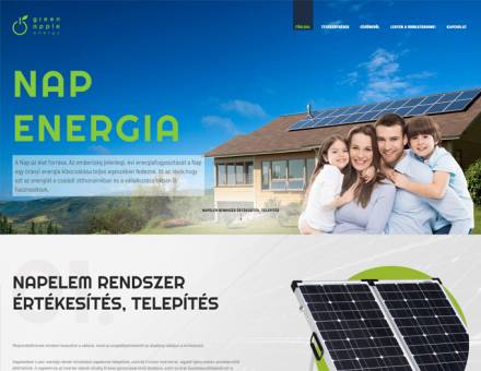 Gaenergy.hu - Green Apple Energy Kft. napelemes rendszerek - reszponzív honlapkészítés