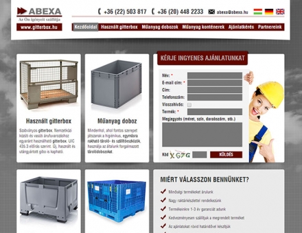 gitterbox.hu weboldal megújítása