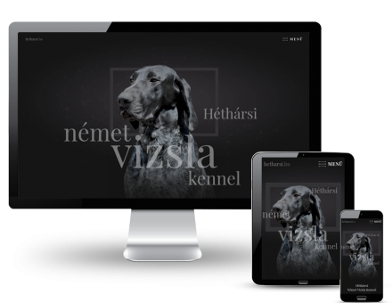 Hetharsi.hu - Héthársi Német Vizsla Kennel - reszponzív honlapkészítés