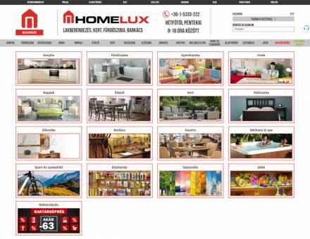 Homelux.hu - Fürdőszobabútor, mosdószekrény, zuhanykabin - reszponzív webáruház készítés