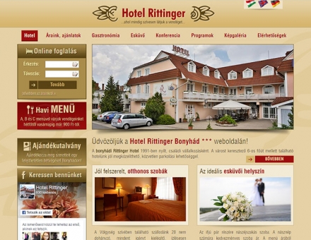 Hotelrittinger.hu weboldalának megújítása