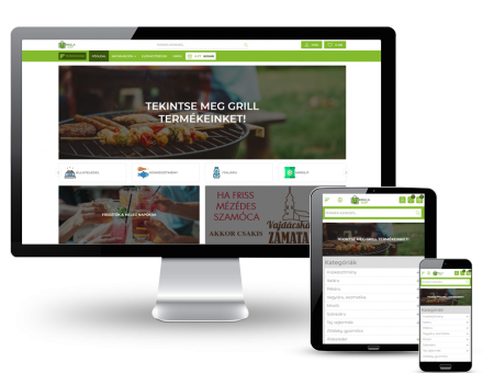 Kikilla.hu - Élelmiszer webshop - reszponzív webáruház készítés