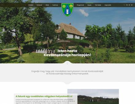 Kovacsszenaja.hu - Kovácsszénája település - reszponzív honlapkészítés
