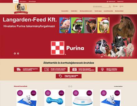 Langarden.hu - Állattartók és kerttulajdonosok - reszponzív webáruház készítés