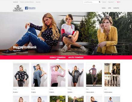 Larosamoda.hu női ruha reszponzív webáruház készítés