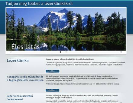 Lezerklinika.hu microsite elkészítése