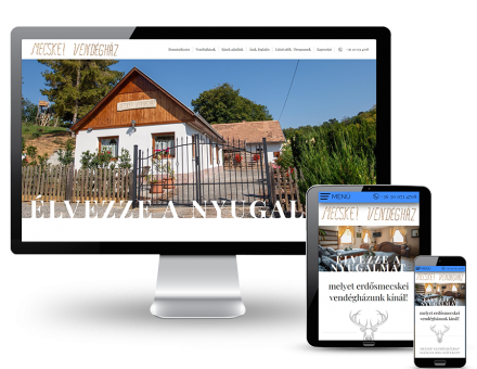 Mecskeivendeghaz.hu - Erdősmecskei vendégházak, szállás, falusi turizmus - reszponzív weboldal készítés