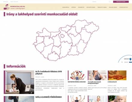 Munkacsalad.hu - a munka és a családi élet egyensúlyáért - reszponzív honlapkészítés