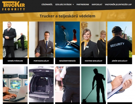 Trucker.hu reszponzív bemutatkozó céges honlapkészítés