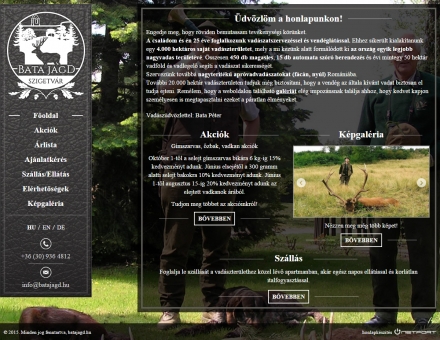 Batajagd.hu vadásztársaság weboldal készítése