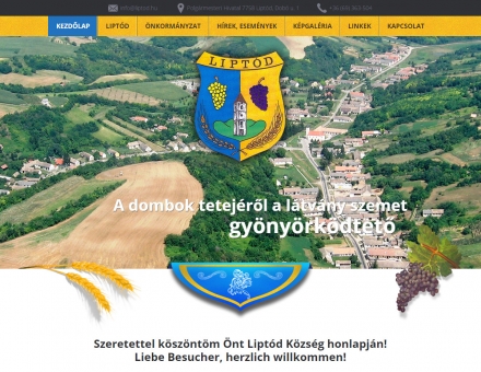 Liptod.hu önkormányzati weboldal készítés