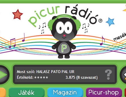 picurradio.com gyerekrádió honlap megújítás