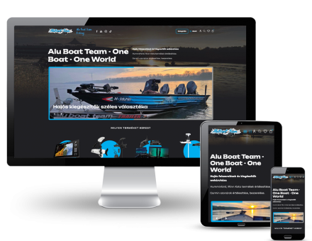 Aluboatteam.hu - Hajós felszerelések és kiegészítők webáruháza - reszponzív webshop készítés