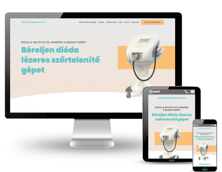 Diodalezergepberles.hu - Elysion Pro dióda lézeres szőrtelenítő gép bérlés - reszponzív honlapkészítés