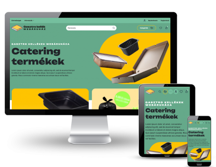 Gasztrokellekaruhaz.hu - Gasztro kellékek, catering termékek - reszponzív webáruház készítés