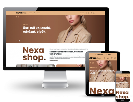Nexashop.hu - Lakásdekoráció kellékek széles választéka - reszponzív webáruház készítése