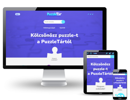Puzzletar.hu - Puzzle kölcsönzés, kirakó bérlés - reszponzív webáruház készítés