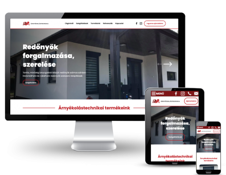 Redonyosattila.hu - Árnyékolástechnika, redőnyök, Redőnyös Attila - reszponzív weboldal készítés