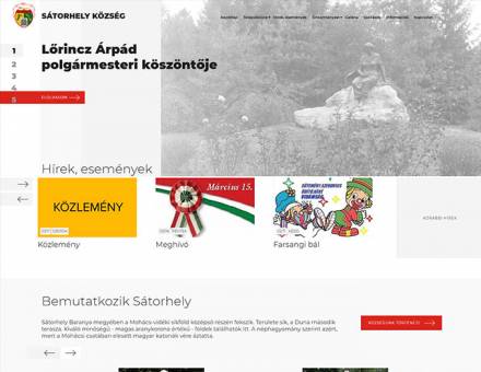Satorhely.hu - Reszponzív önkormányzati honlapkészítés