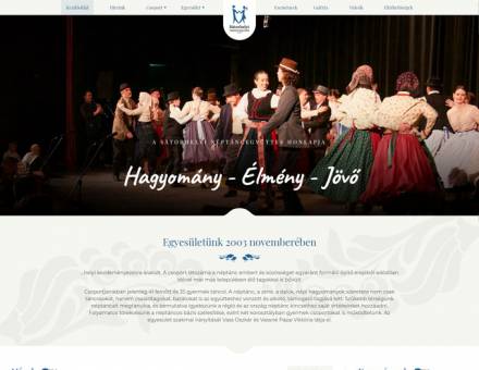 Satorhelytanc.hu - Sátorhely Néptánc Együttes honlapja - Reszponzív honlapkészítés