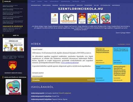 Szentlorinciskola.hu - Szentlőrinci iskolák - Reszponzív honlapkészítés