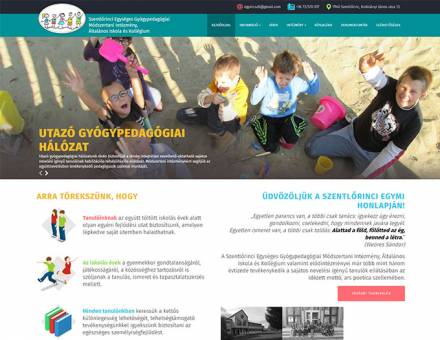 Szentlorincegymi.hu általános iskola és kollégium bemutatkozó reszponzív weboldal készítés