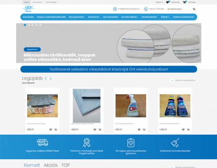 Titsztitoszerpiac.hu - széleskörű tisztítószerek - reszponzív webáruház készítés