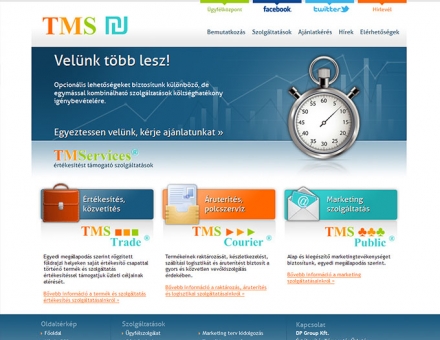 TMS Services értékesítést támogató szolgáltatások weboldal készítés