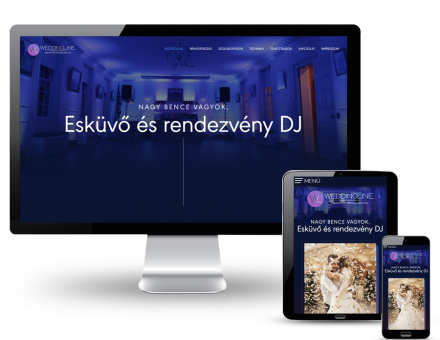 Weddingline.hu - Nagy Bence esküvő és rendezvény DJ - reszponzív honlapkészítés