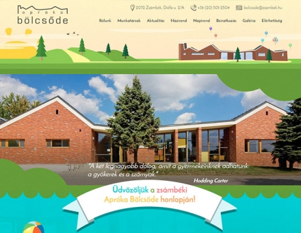 Zsámbékbölcsőde.hu iskolai responsive weboldal készítés