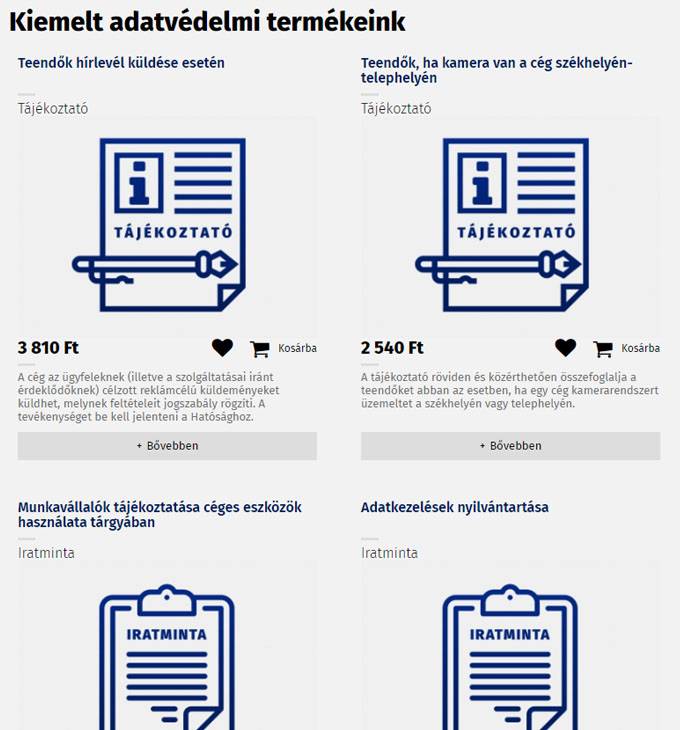 Adatvedelem2018.eu - Segítséget nyújtó reszponzív webáruház a 2018-as adatvédelmi változásokkal kapcsolatban