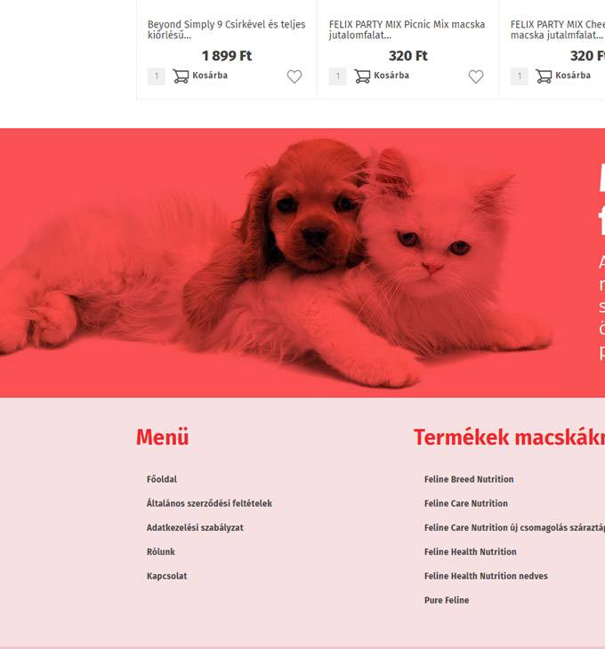 Allatifinomsagok.hu - Kutya és macska eledel reszponzív webáruház