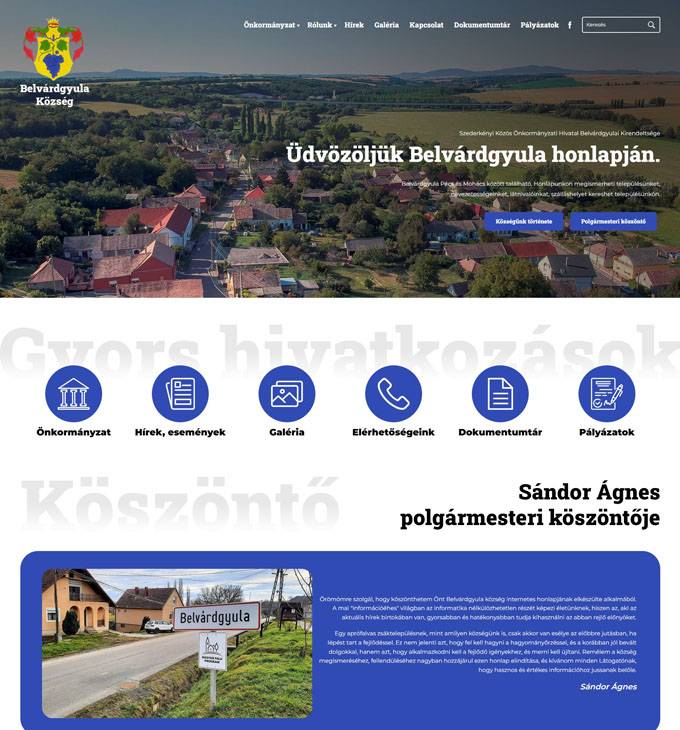 Belvardgyula.hu - Belvárdgyula település - reszponzív honlapkészítés