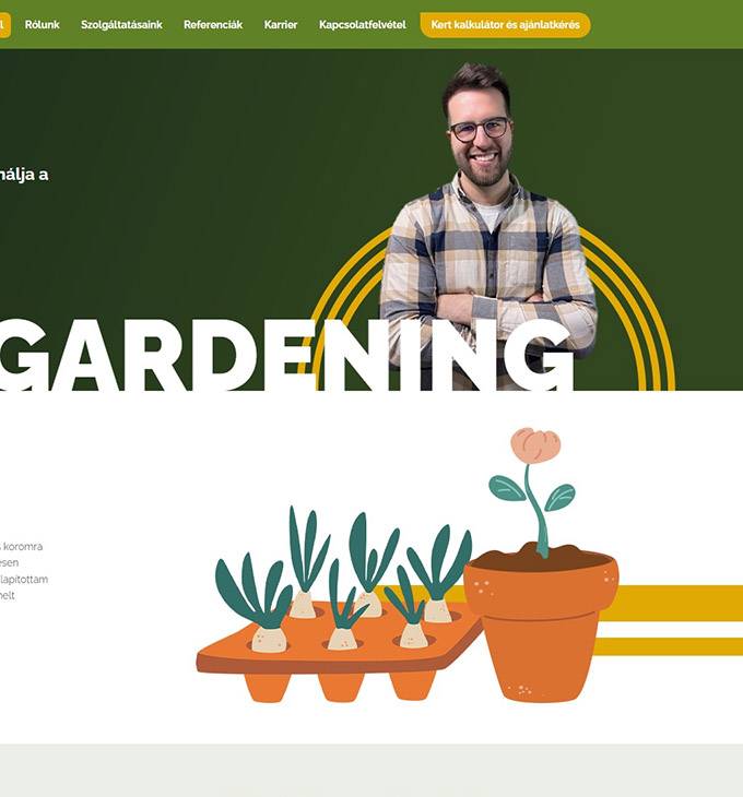 Dallosgardening.hu - Kertépítés, kertfenntartás Dallos Gardening - reszponzív honlapkészítés