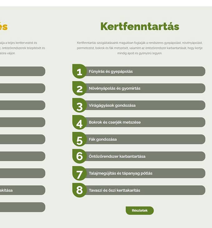 Dallosgardening.hu - Kertépítés, kertfenntartás Dallos Gardening - reszponzív honlapkészítés