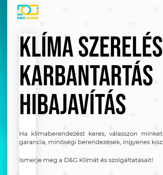 Dandgklima.hu - Klíma szerelés, karbantartás és javítás - reszponzív honlapkészítés