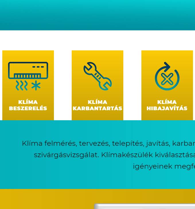 Dandgklima.hu - Klíma szerelés, karbantartás és javítás - reszponzív honlapkészítés