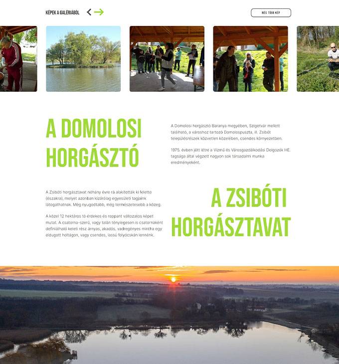 Domolosito.hu - Domolos-Zsibót Horgászegyesület - reszponzív honlapkészítés