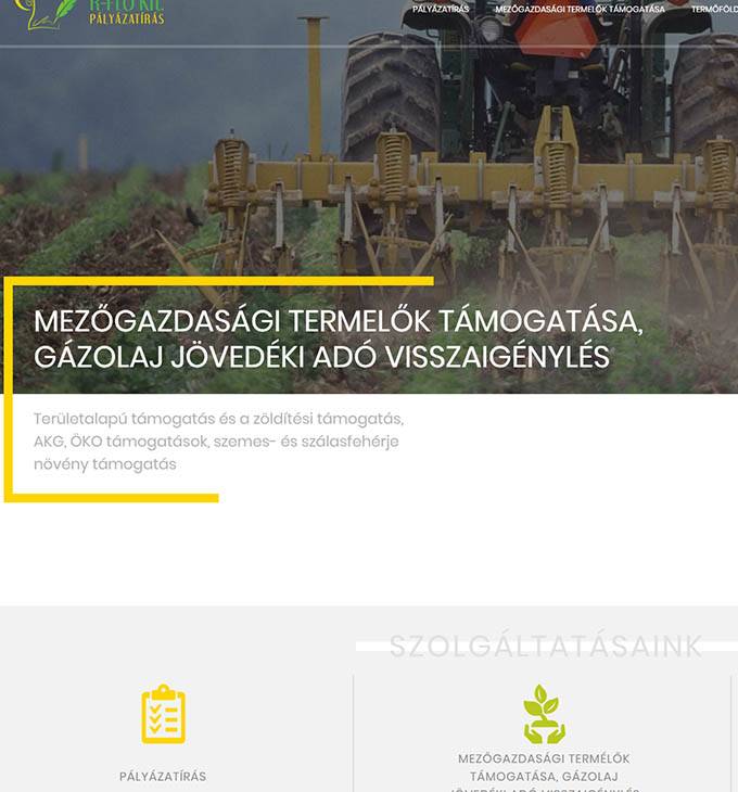 Erflo.hu - Pályázatírás, mezőgazdasági termelők támogatása - reszponzív honlapkészítés