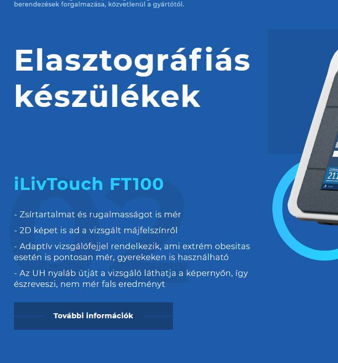 Fibromed.hu - Elasztográfiás készülékek - Reszponzív honlapkészítés