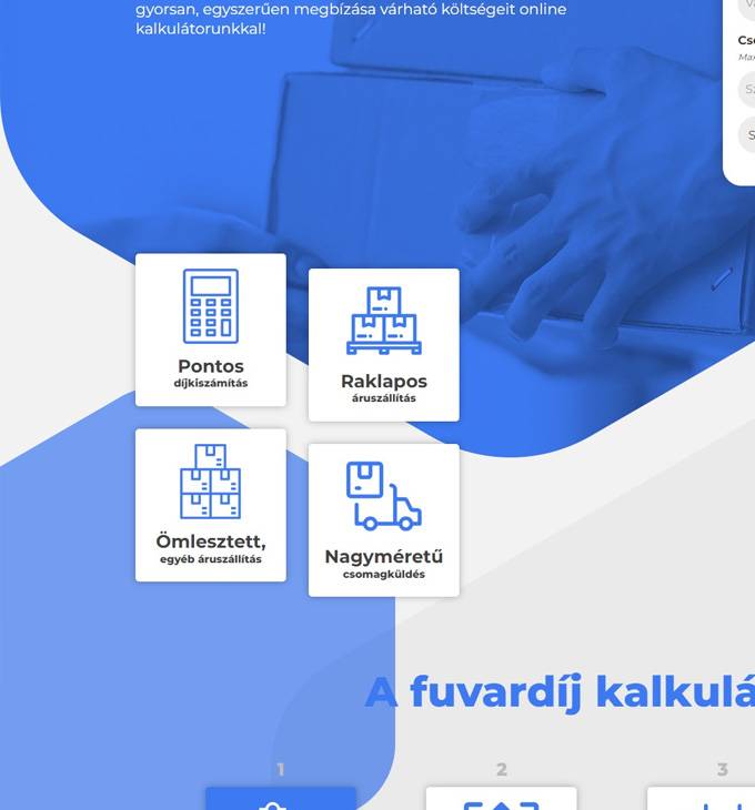 Fuvardijak.hu - Fuvardíj kalkulátor, áruszállítás, fuvarozás árak - reszponzív honlapkészítés