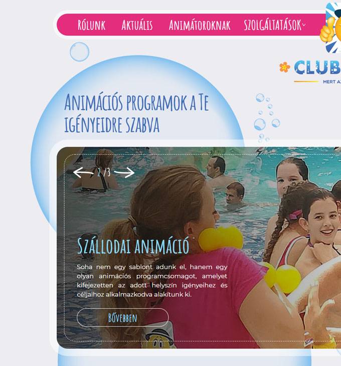 Gyermekanimacio.hu - gyermek animáció, animációs programok szervezése - reszponzív honlapkészítés Gyermekanimacio.hu - gyermek animáció, animációs programok szervezése - reszponzív honlapkészítés