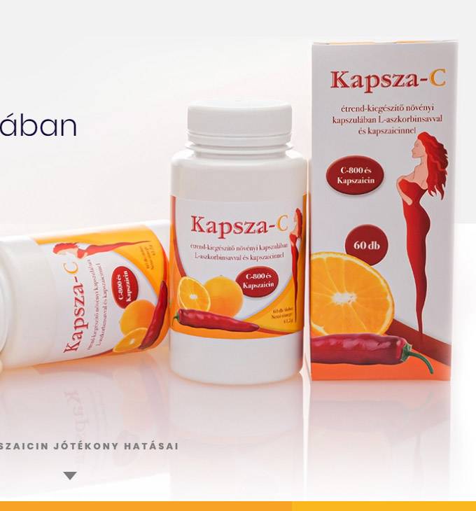 Kapsza-c.hu - 800 mg-os C-vitamin növényi kapszulában - reszponzív honlapkészítés