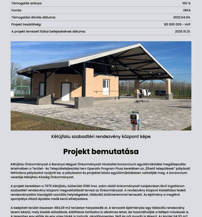 Ketujfalu-rendezvenykozpont.hu - Akadálymentes reszponzív honlapkészítés