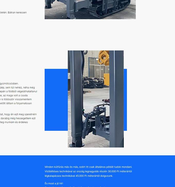 Megbizhatokutfuro.hu - Kútfúrás, megbízható profi kútfúró országosan - reszponzív weboldal készítés