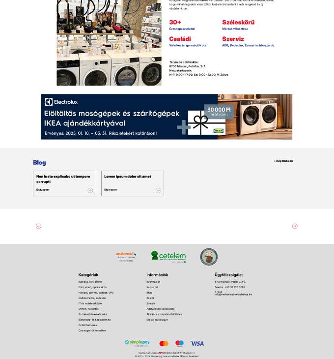 Melkamuszakiwebshop.hu - Melka Műszaki Szaküzlet Marcali - reszponzív webáruház készítés